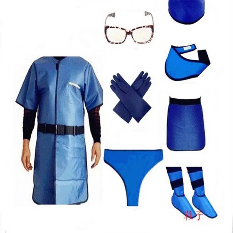 Vêtements en plomb - Combinaison de protection contre les rayons X - Gants  d'équivalence de plomb 0,5 + lunettes + chapeau + écharpe + vêtements de