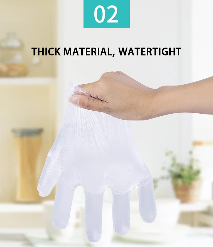 Kangbang Free Sample Food Handling Pe Plastic Hdpe Disposable Gloves Pe