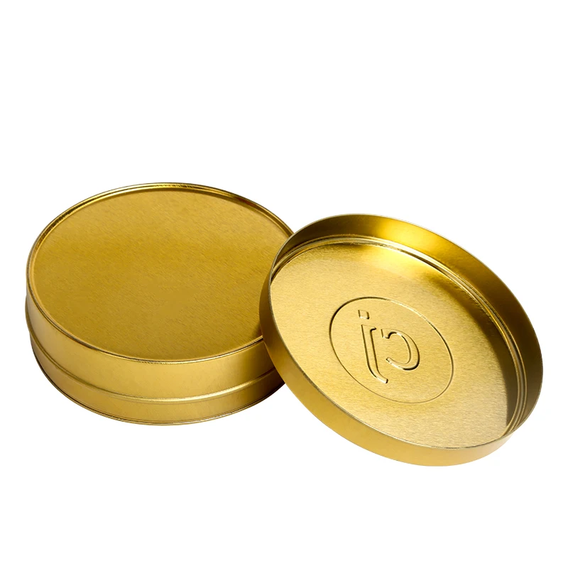 Wholesale Advanced Printing Tinplate Metal Box Round Shaped Custom Logo