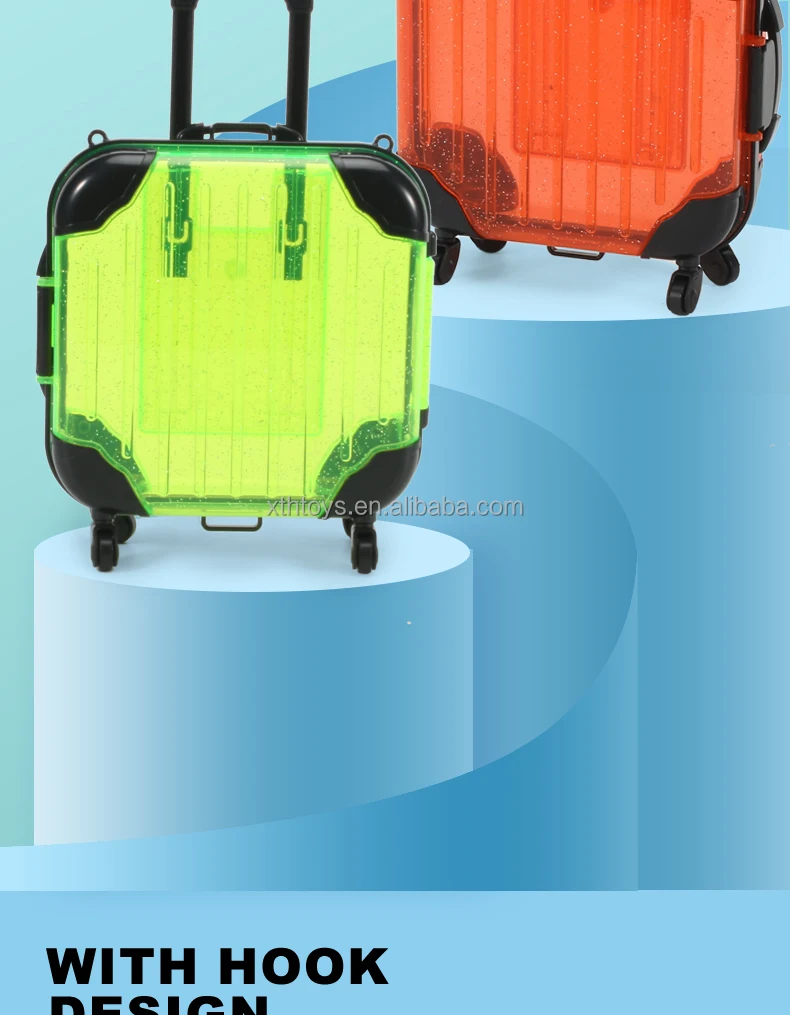 New Arrival Mini Suitcase Square Mini Suitcase Box With Glister Plastic