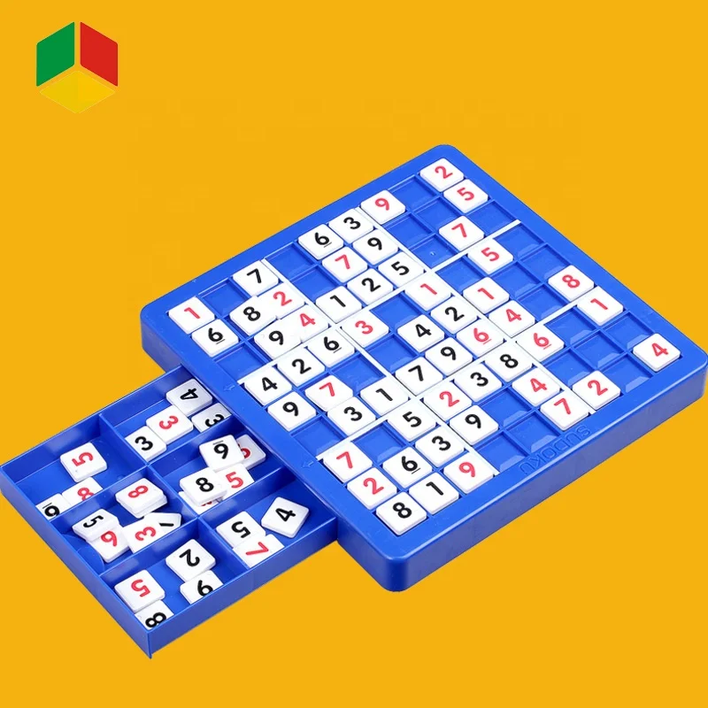 QS Toys Plastic Numbers Letters Sudoku Puzzle Board Game Toys for Kids