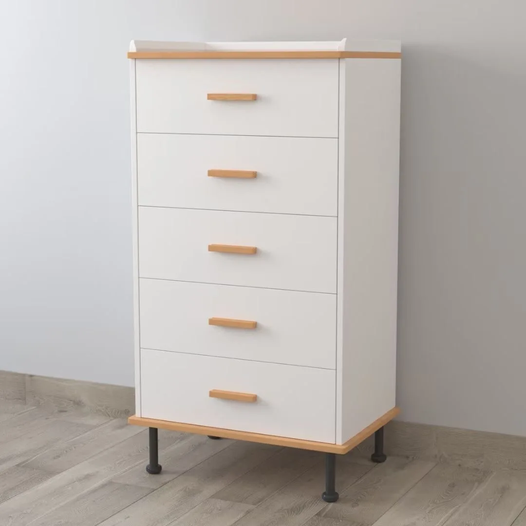 Дом Multi 5 слайдов E1 MDF с дубовым шпоном угловой шкаф для хранения с ящиками