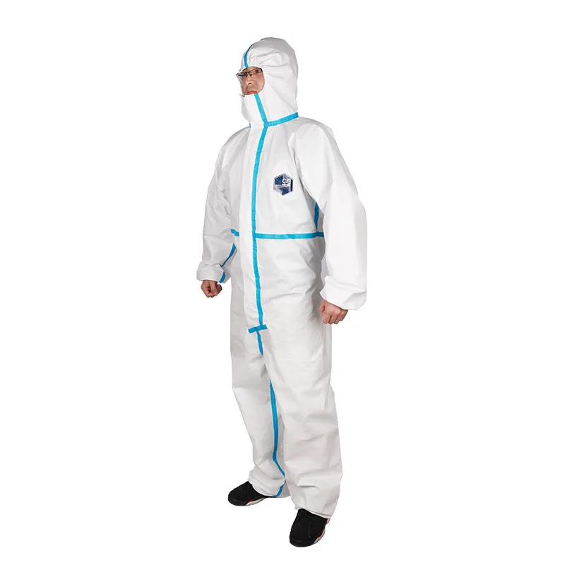 Disposable Non Woven Micropor Coveral Chemical Safety Suit Chemic Protect Suit Price