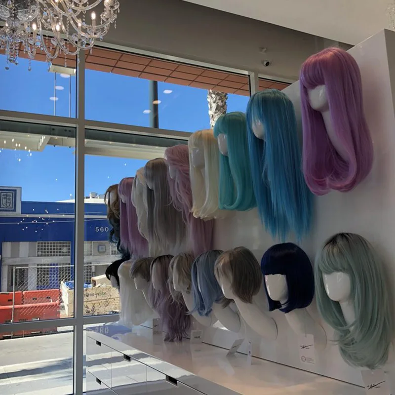 Горячая Распродажа Настенная Стекловолоконная настенная голова манникина для парика