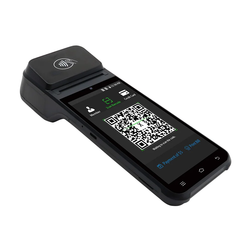 SMART POS PRINTER 4G WIFI WIRELESS ANDROID NFC POS Z92 Label Sticker Printer Android