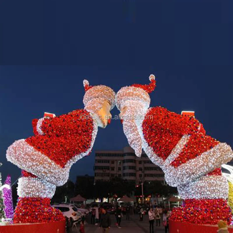 Outdoor Large Lighted Gingerbread Man Light Up Candy Lollipop