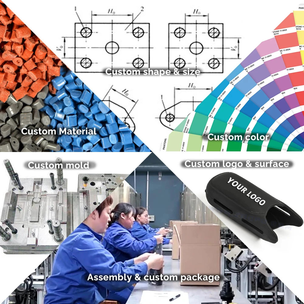 Custom Molding Parts Threaded Screw Opened Plastic Hollow Balls