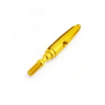 High Precision Yellow Custom Anodizing Metal Aluminum CNC Turning Part for Robotics Customized CNC Machining Parts