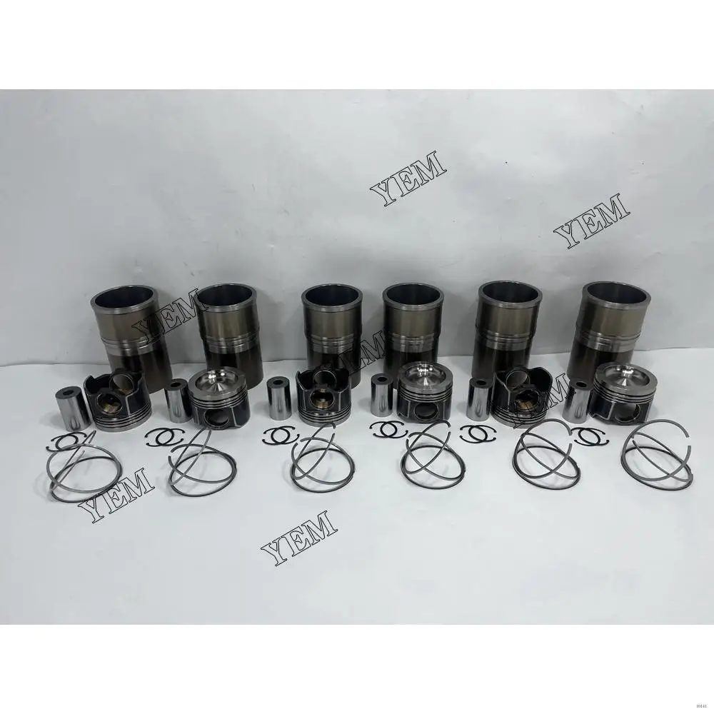 C13 Cylinder Liner Set With Engine Pistons Rings Liner for Caterpillar