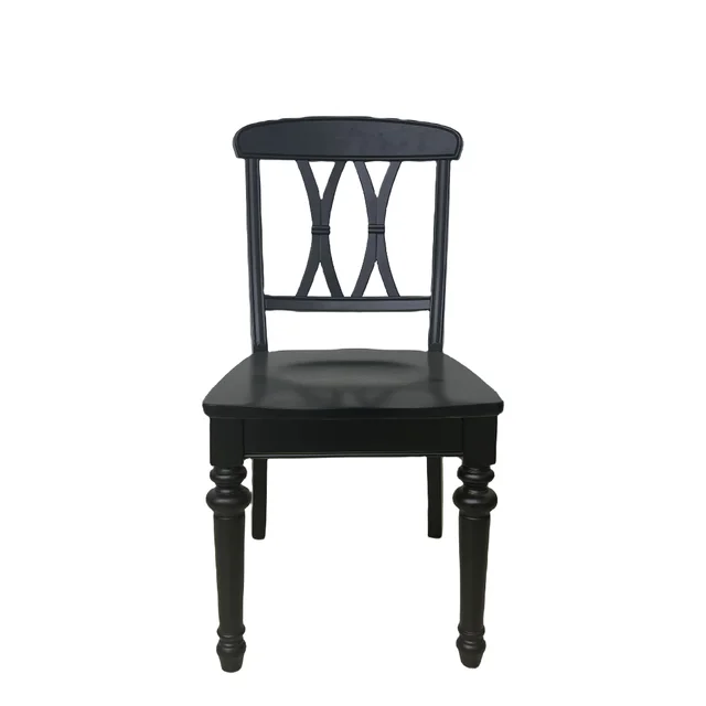 X-back chair makeup waiting chair American Home backrest solid wood Vintage restaurant stool Dining chair