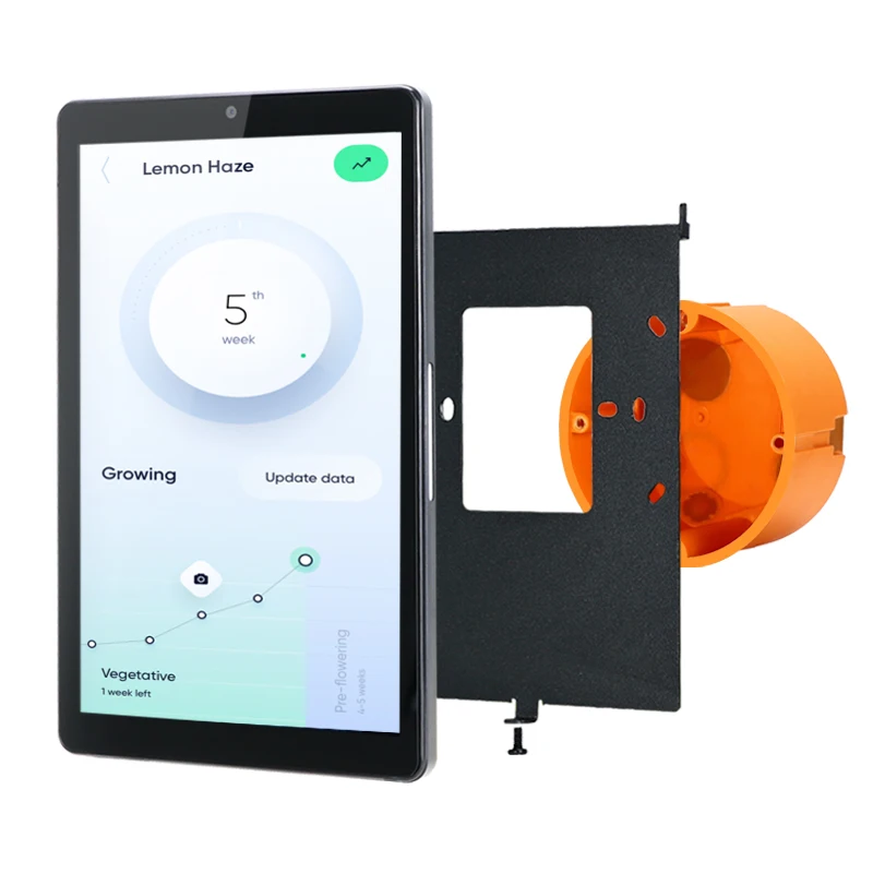 Sunworld YC-SM08P 8-Inch Android Smart Tablet PC Home Assistant Quad Core Wall Mount POE Support 2GB Memory Capacitive Touch