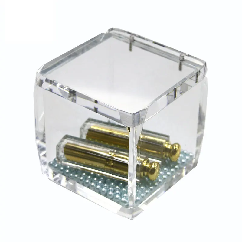 Clear Custom Made Hinged Lids Acrylic Box
