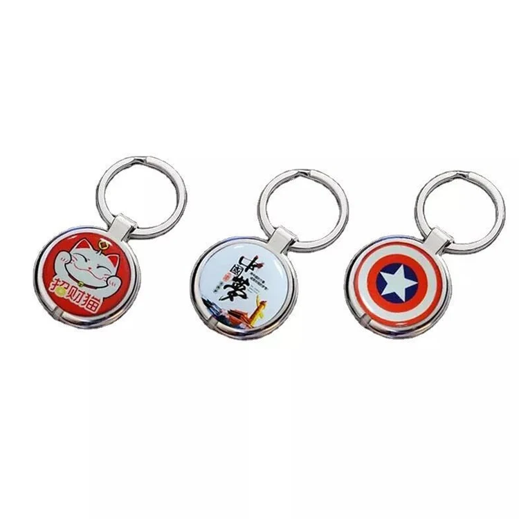 Nfc Epoxy Rfid Key Fob Metal Ring Hang Resin Coated Crystal