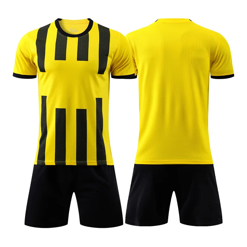 Wholesale Custom Cheap Adults Soccer Uniforms 100% Polyester Soccer Jerseys  Breathable Football Jersey Sets For Men S103