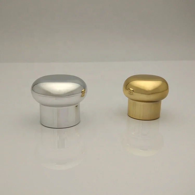 Simple Design Good Quality Round Gold Silver Cover Plastic Caps for Bottle FEA13 FEA18