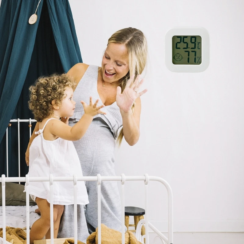 Direct Sale Digital Temperature Humidity Monitors Baby Room LCD Digital Thermometer Hygrometer for Indoor