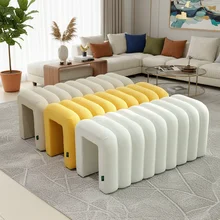 New Design Ottoman Bench Modern Stool Foot Stools Home Long Ottoman Bench Living Room