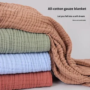 Muslin Baby Clothes A-level Cover Swaddling Six-Layer Pure Cotton Gauze Towel Quilt Baby Blankets Anti-Dust Mite All-Season