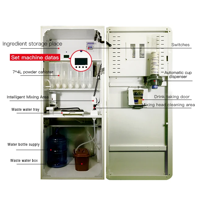 Popular Protein Shake Vending Machine Automatic Touch Screen Gym Cold Mixed Drink Coffee Vending Machine