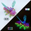11cm colorful luminous rainbow bee