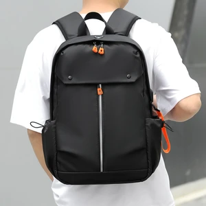 OMASKA Wholesale 17 Inch Large Capacity Students Bag Polyester Backpack Business Waterproof USB Laptop Backpack