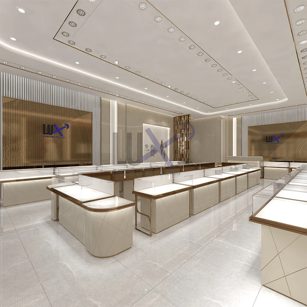 Lux Custom Made Design Jewelry Store Display Furniture Hot Sale Jewelry