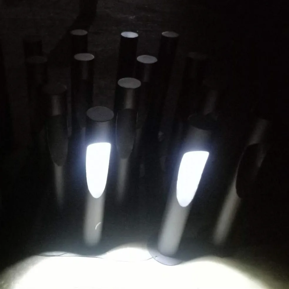 Solar CNC Weathering Steel LED Decorative Lamp Frame