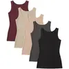 5 Pack - Black  Nude  Charcoal  Oatmeal  Maroon