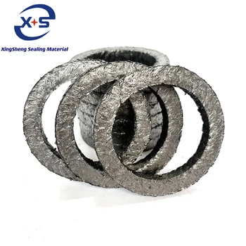 Waterproof Graphite Gland Packing Ring Black Gland Packing Ring Graphite Gland Flexible Graphite Expansion Braided Seal Ring6