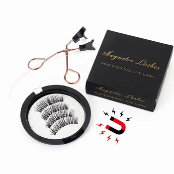 Private Label Quantum Magnetic Eyelashes Set With Applicator Best Selling Long Lasting Magnetic Eyelashes Top and Bottom