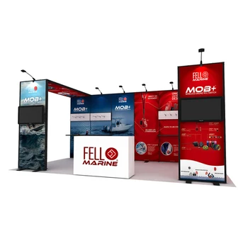 Easy Set Up Aluminum 10x20 Modern Modular Event Trade Show Booth Expo ...