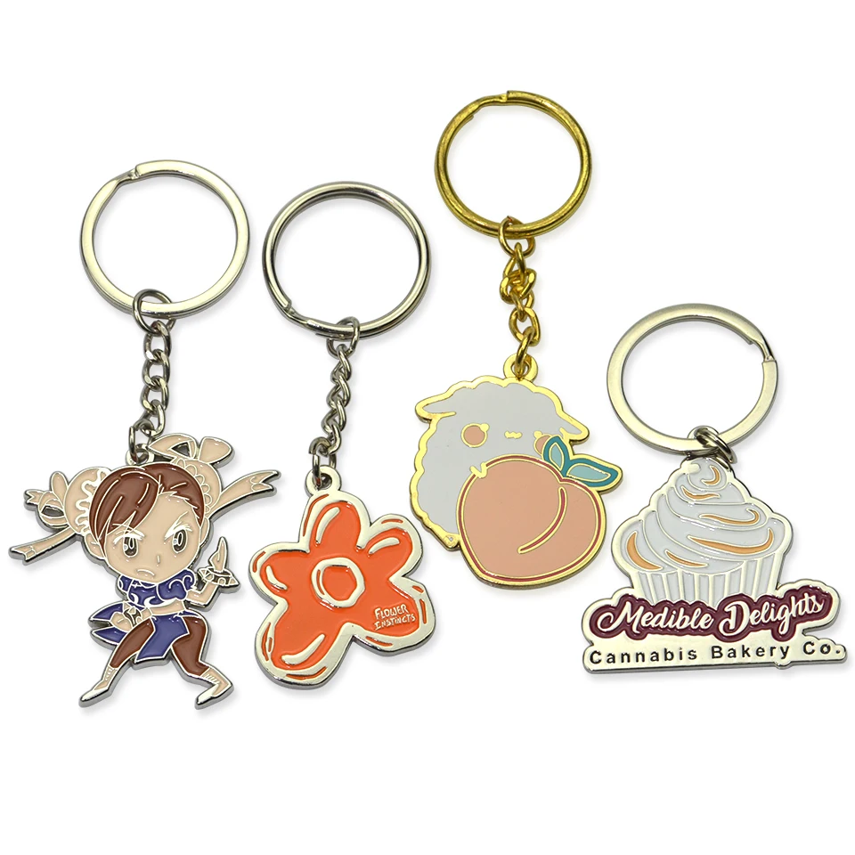 Metal Key Chain Wholesale Factory Custom Logo High Quality Blank Metal House Shaped Keychain