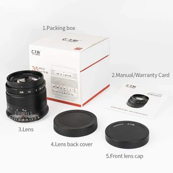 7Artisans MF 35mm F0.95 Large Aperture Standard Prime Lens for E/FX/EOS-M/Z/43-Mount Sony A7 A7II A7R A7RIII A7S A7SIII A6000 product image