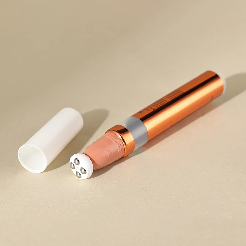 Cosmetic Plastic Soft Tube with Brush and Functional Head  for Lip Gloss and Massage Support Customization and Free Samples
