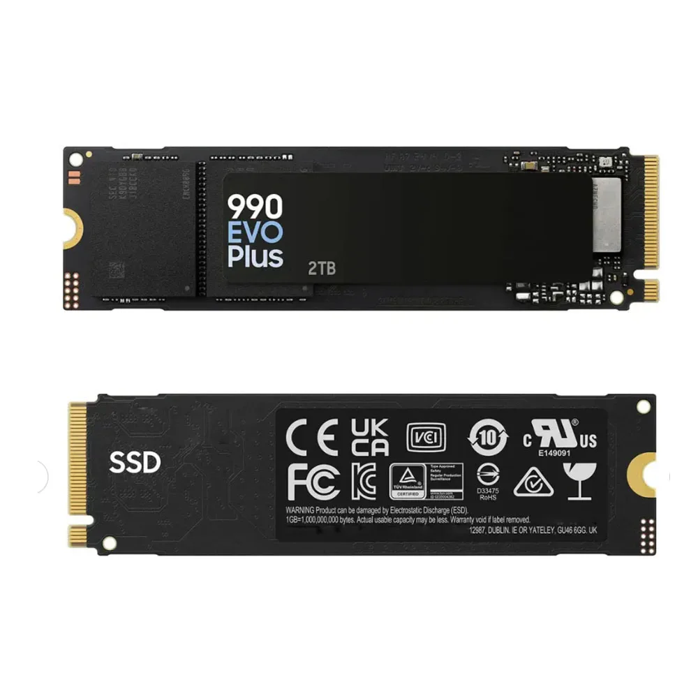 Original 990 EVO Plus SSD 1TB, PCIe Gen 4x4, Gen 5x2 M.2