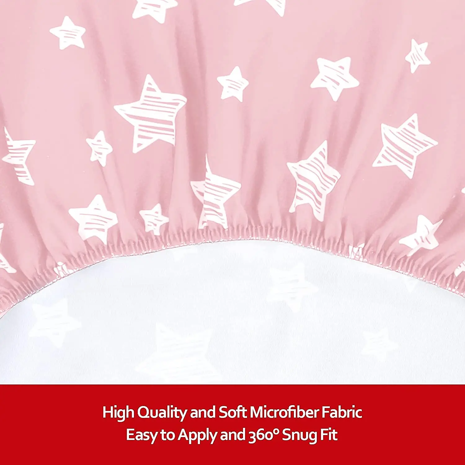 Factory Support Customize Stretchy Mini Crib Sheets Soft And Breathable