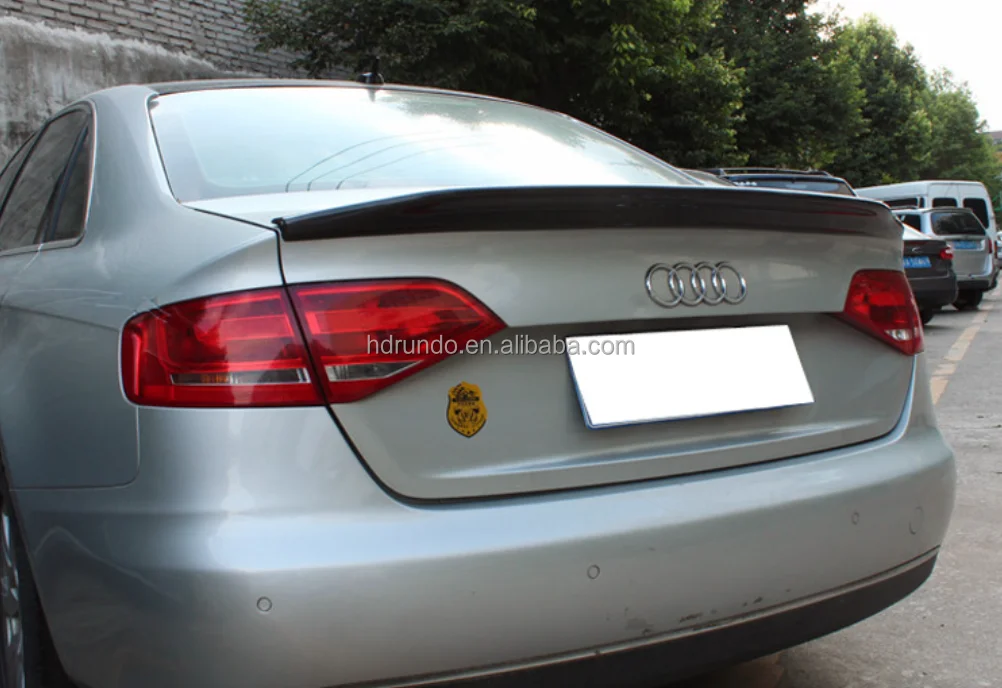 Car-styling Belgian Type B Style Carbon Fiber Rear Wing Spoiler For Audi A4 B8 2009-2012