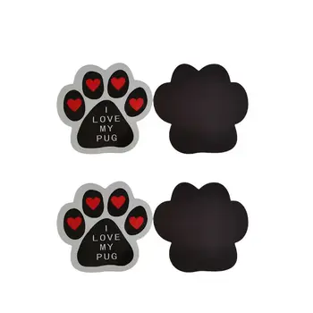 waterproof magnetic sticker dog paw adhesive car vehicle magnet decal sticker for advertising