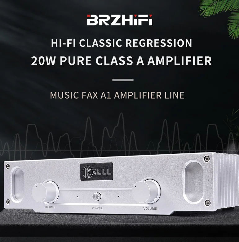 BRZHIFI Audio Music Fax A1 Line Amplifier 20W Pure Class A Power Amplifier Machine <a class='inkey' style='color:blue' href='https://www.weiliangaudio.com/' target='_blank'>Home</a> Hifi Power Amplifier manufacture