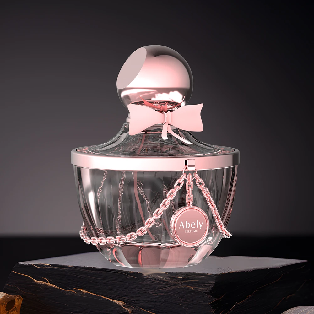 Premium Free ai Images  professional photography of luxury perfume sexy  style very pink very hot no label clear mockup