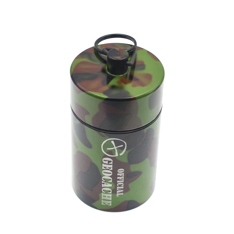 geocaching micro containers, camo bison nano