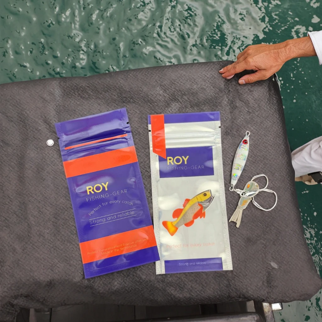 custom fishing lure bags Aquaskinz Medium Bag for Surf Casting J & J Sports Inc.-Bait & Tackle-Fishing Long Island and Blue. Custom Resealable Fishing Lure Packaging