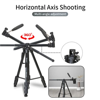 KP2294 Rotatable Center Column Aluminum Alloy Stand Axis Horizontal Monopod  Tripod for DSLR Camera detail image