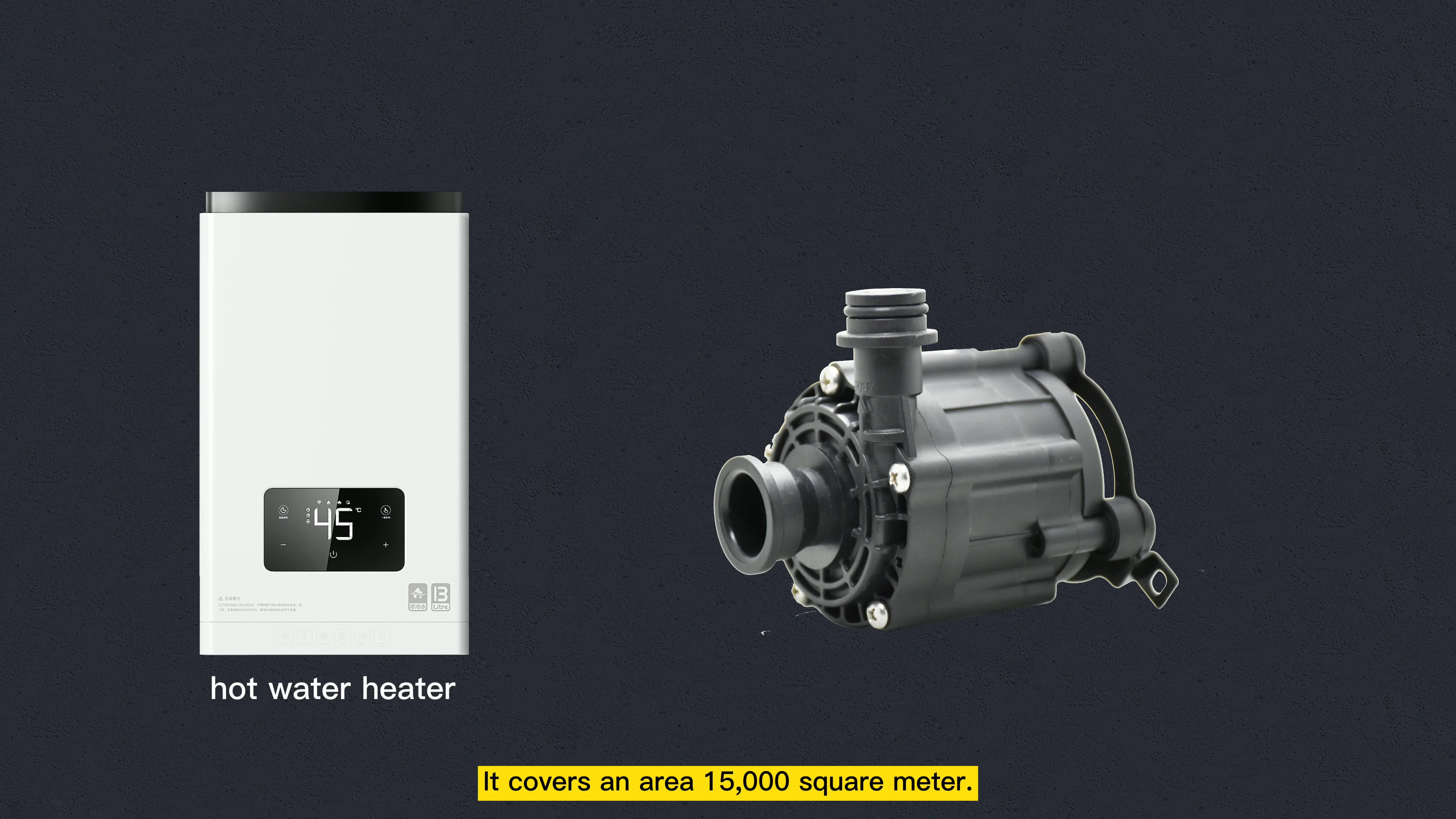 304 Stainless Steel Hot Water Circulator Pump - 110V, 180W, 3-Speed, 11.52 GPM Max For In-Floor Heating & Domestic Hot Water Recirculation