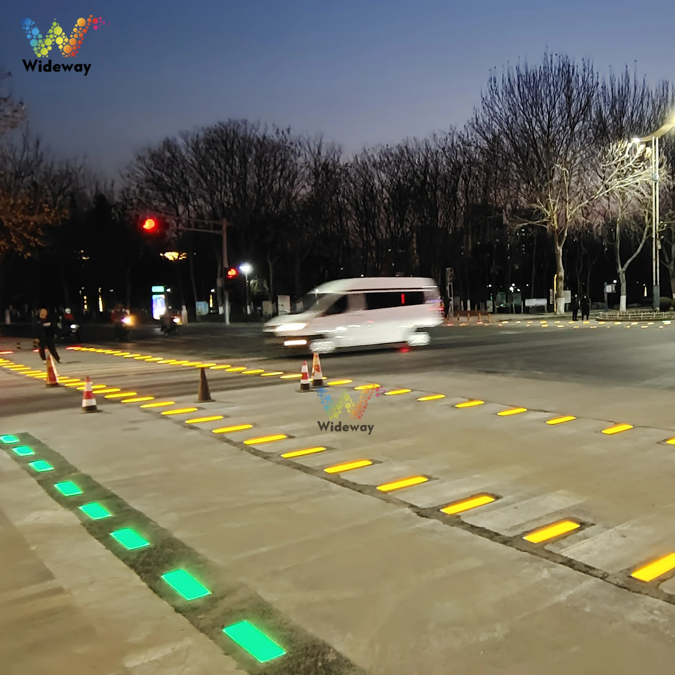 Pedestrian Smart Crosswalk Warning Smart Zebra Crossing Light Systems ...