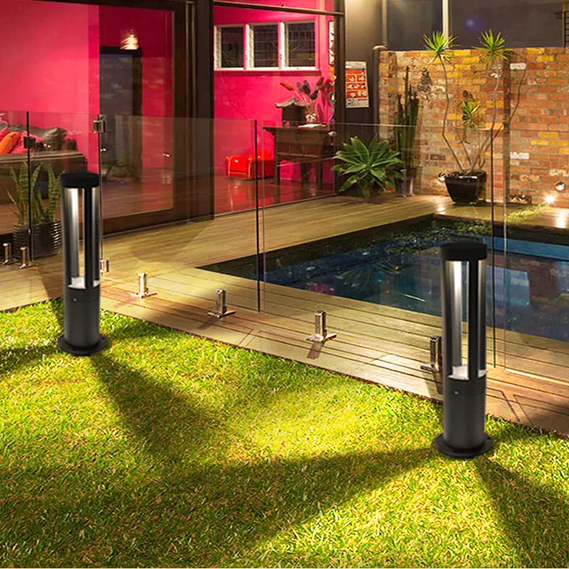 2021 New Design Round Shape 4 Beam Angle Led Outdoor Bollard Light