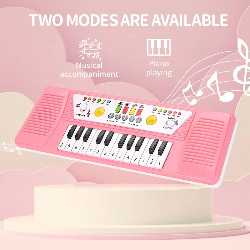 Детская музыкальная электронная клавиатура ZILLE для пианино с подсветкой и музыкой раннее развивающее музыкальное оборудование игрушки