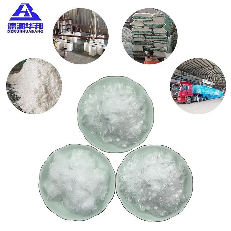 Polypropylene Fiber Short Plastic PP Fiber Concrete Mortar Anti-Cracking Additives Highway Bridge Spinning Filling Material Use