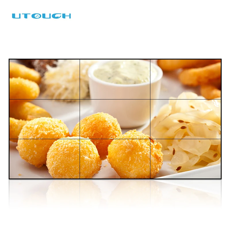 46 Inch LCD Screen Advertising Display 3.5mm Seamless Large Touch Screen Wall Panels Bf Video Player