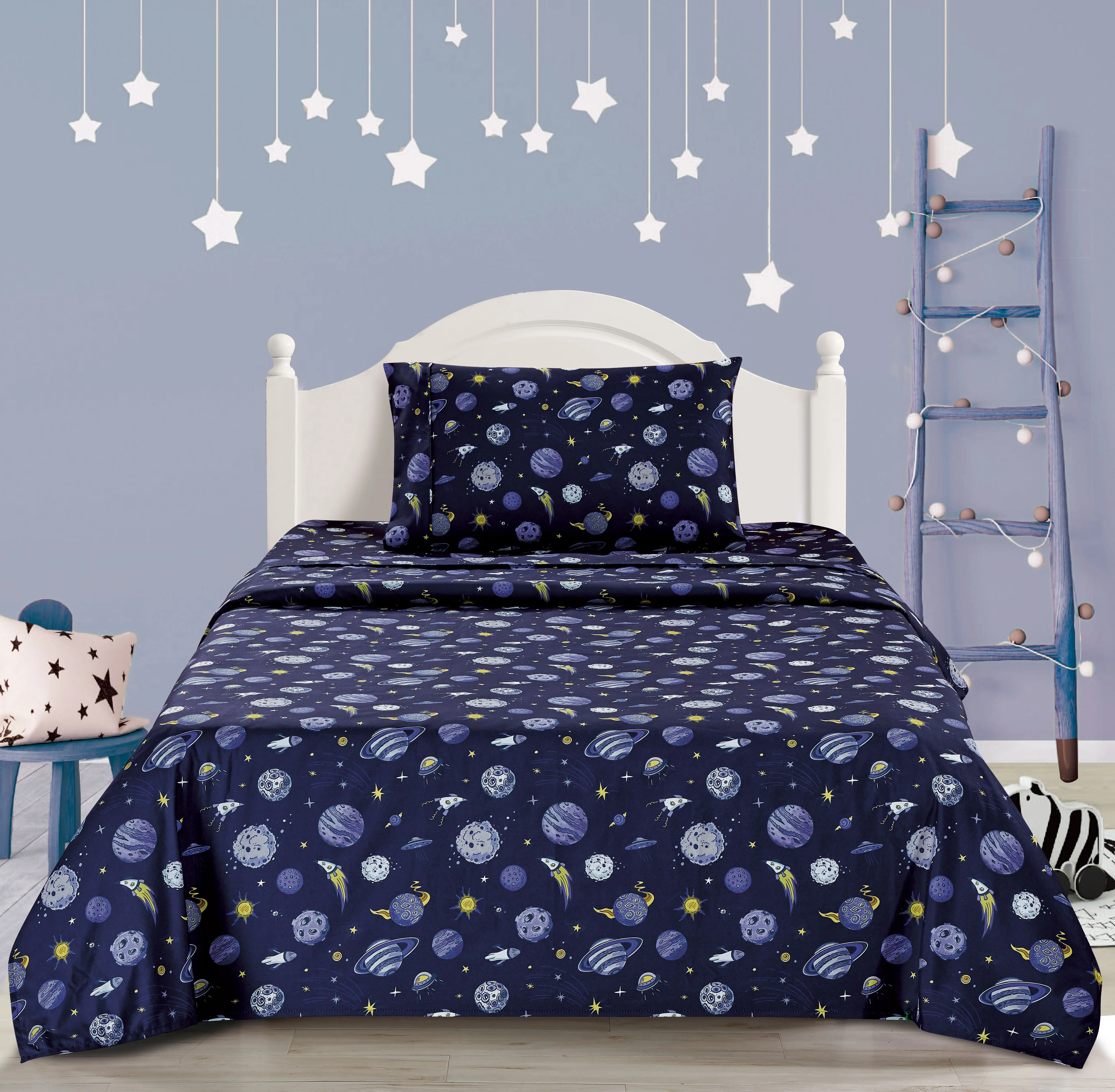 Wholesale Aoyatex Kids 4 Piece Microfiber New Design Bed Sheet Set details